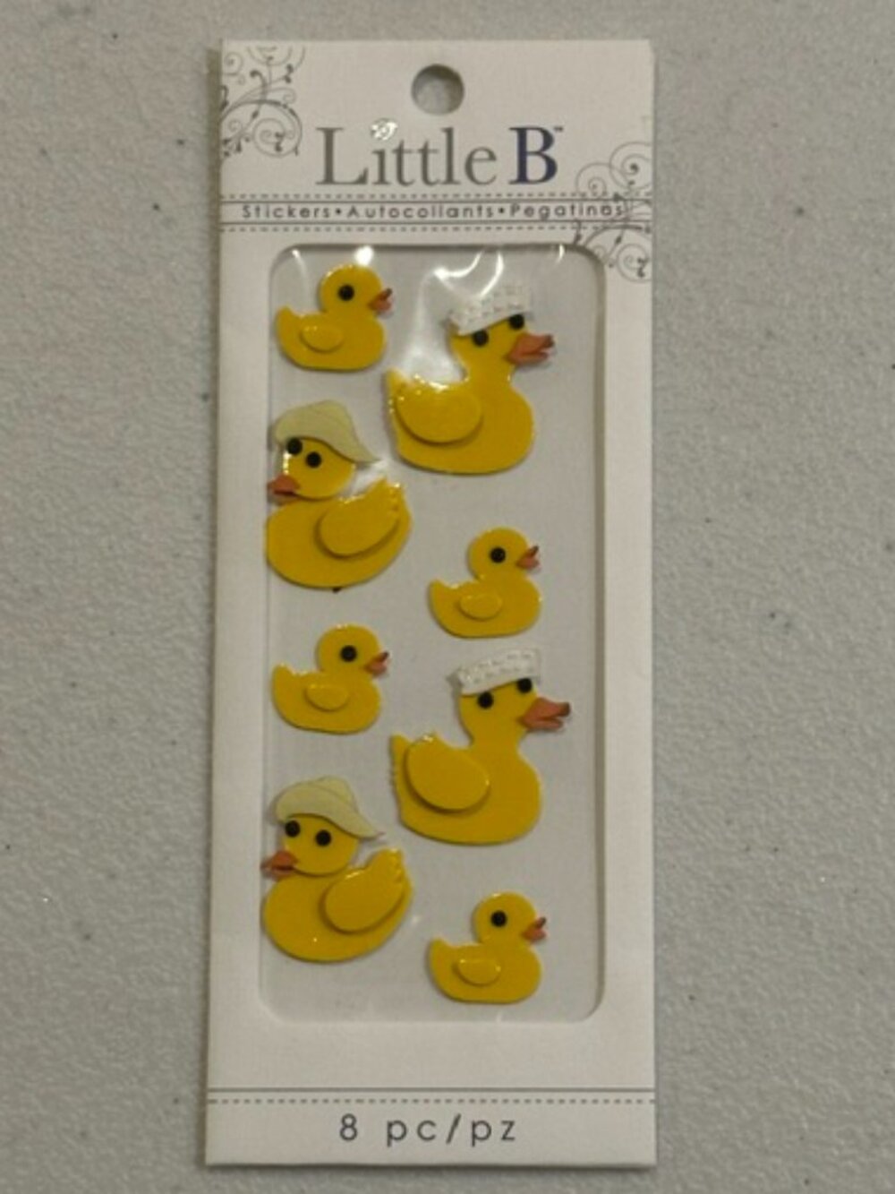 NEW Little B Stickers Duckies-8 pieces #100140